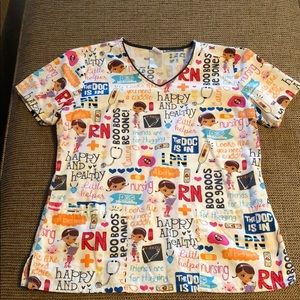 Disney Scrub Top
